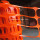 orange construction barrier fence safety net